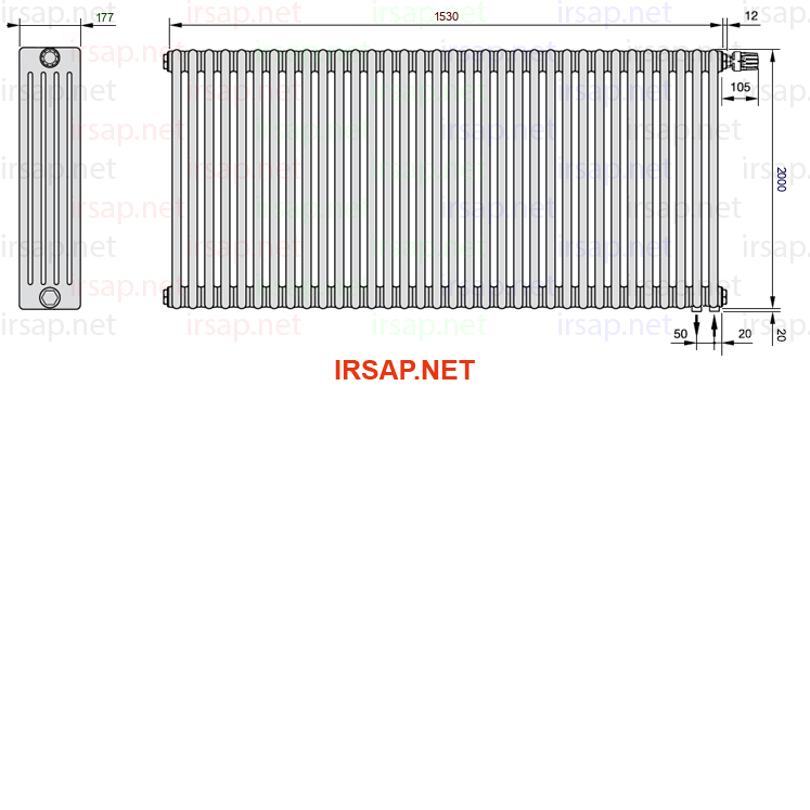 Радиатор IRSAP Tesi 52000/34 T25 CL 01